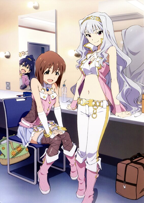 Anime girls in dressing room