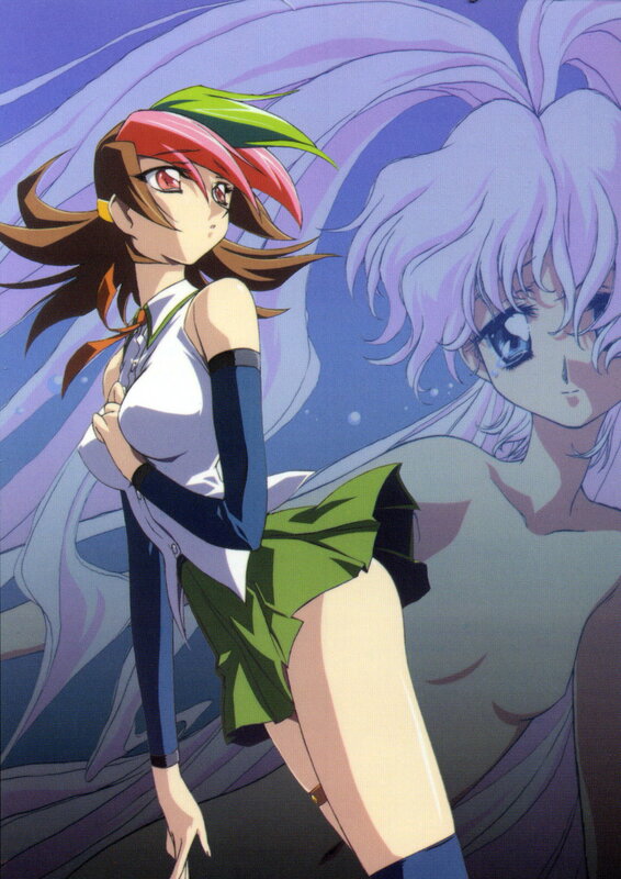 Anime girls in dynamic pose