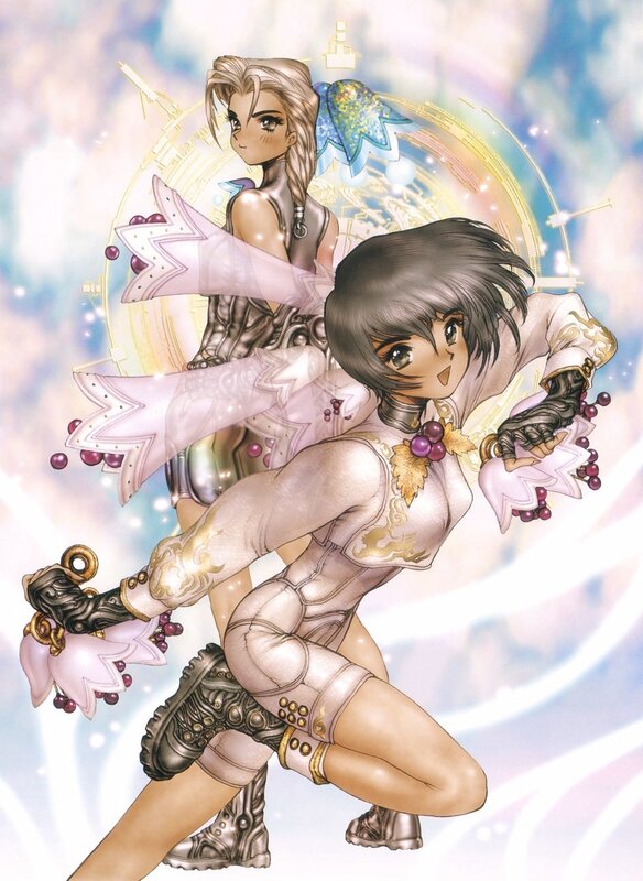 anime girls in fantasy armor
