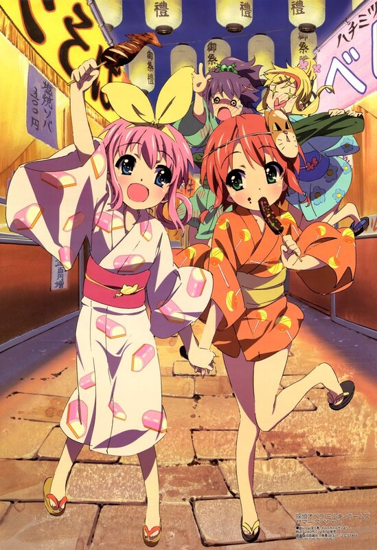 Anime Girls in Festival — Pink