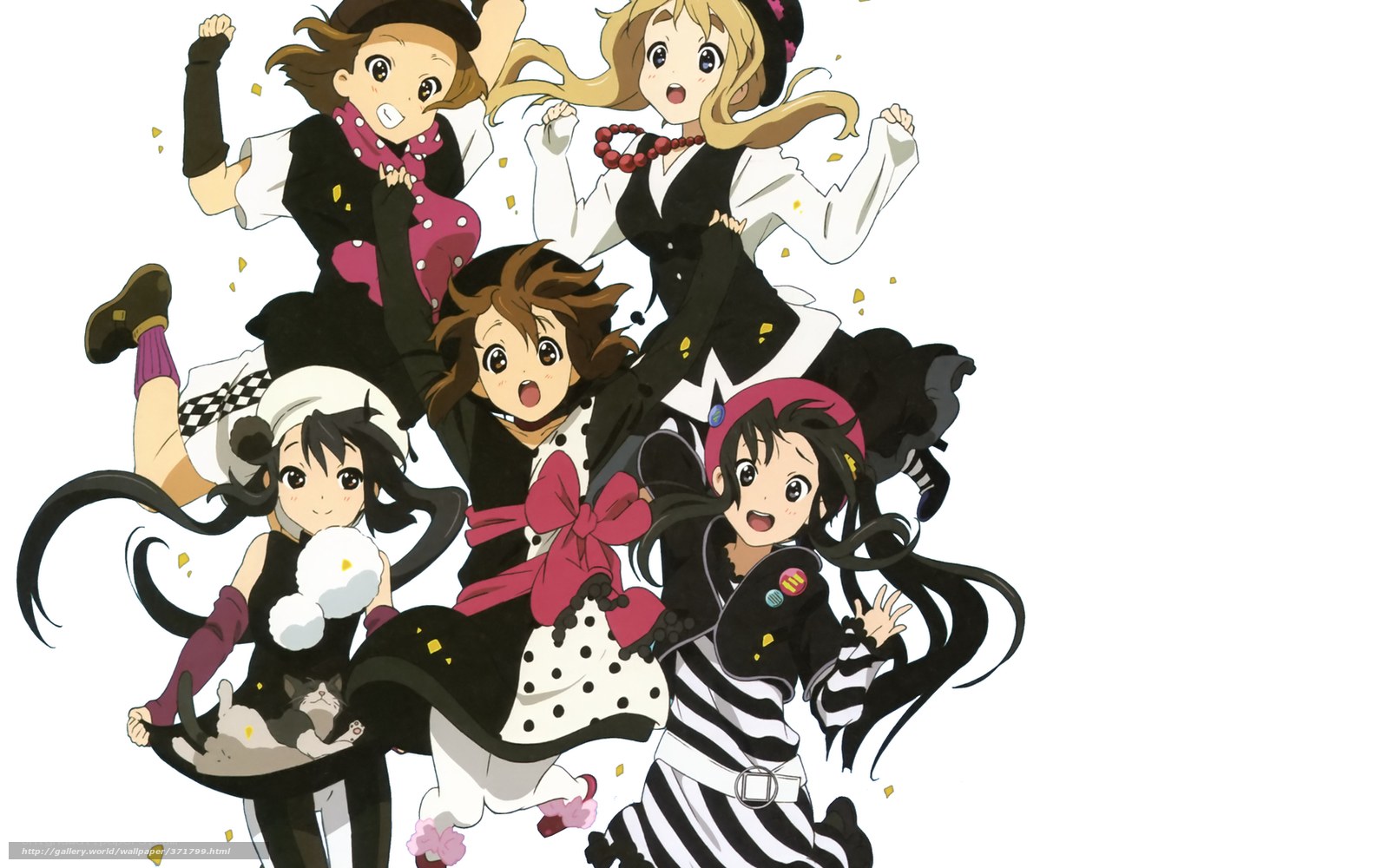 anime girls in festive outfits