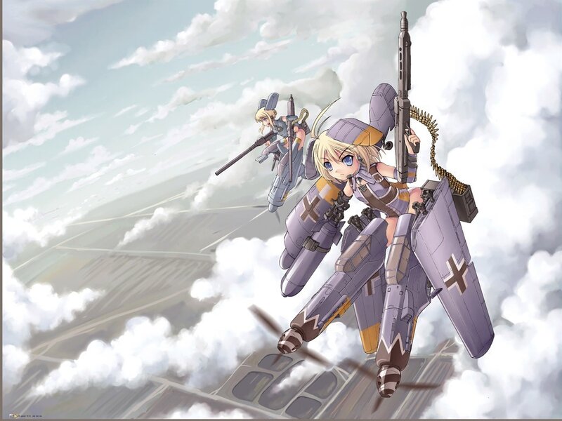 anime girls in fighter jets