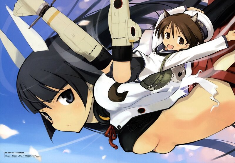 anime girls in flight