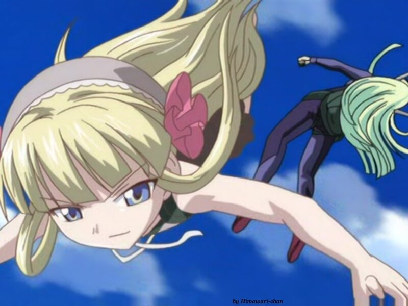 Anime girls in flight
