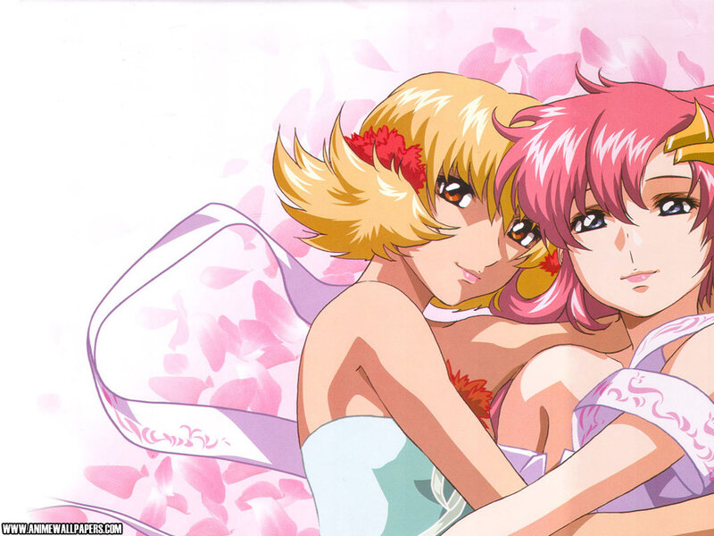 anime girls in floral setting