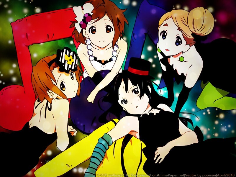 anime girls in formal wear