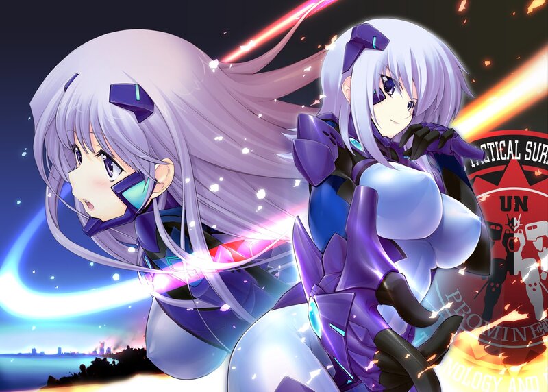 anime girls in futuristic armor