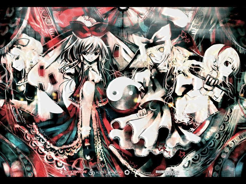 anime girls in gothic dresses