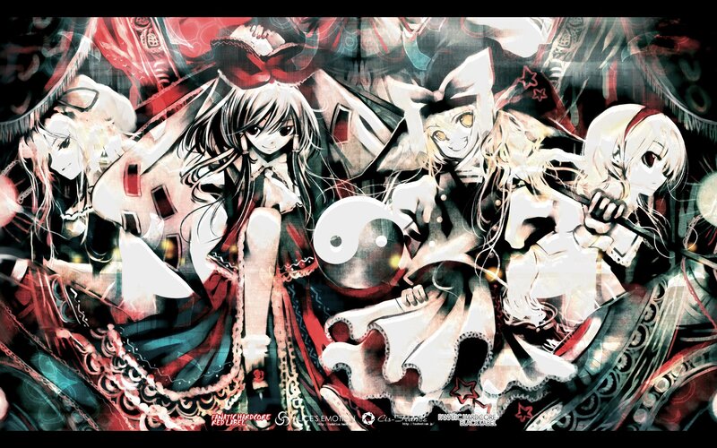 anime girls in gothic outfits