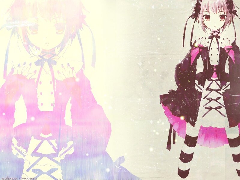 anime girls in gothic outfits