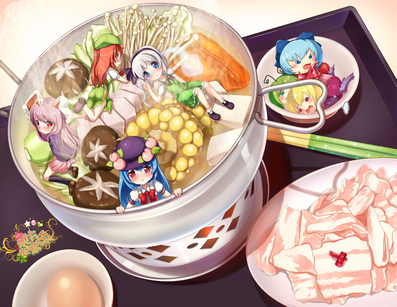 Anime Girls in Hot Pot