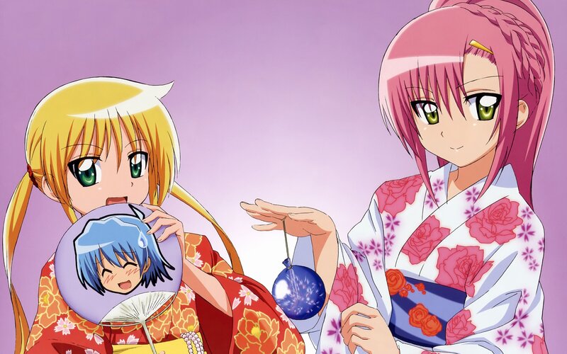 anime girls in kimonos