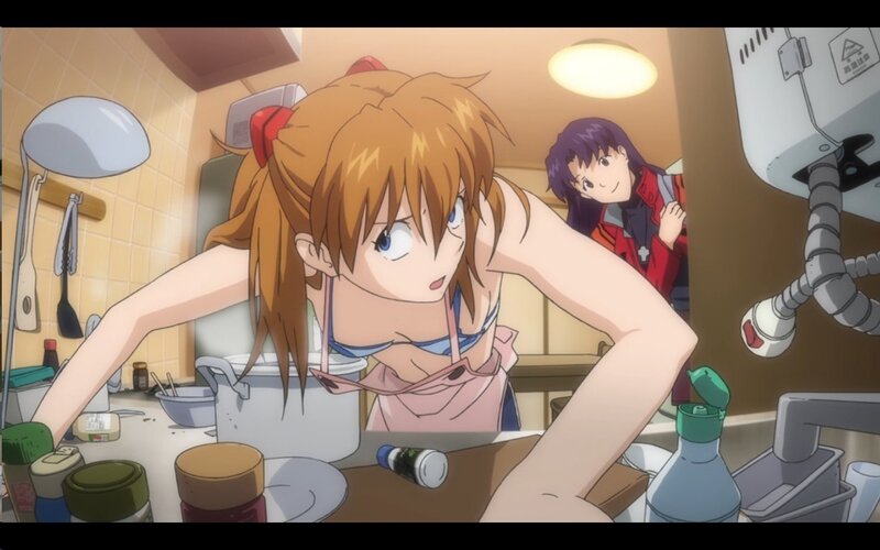 anime girls in kitchen