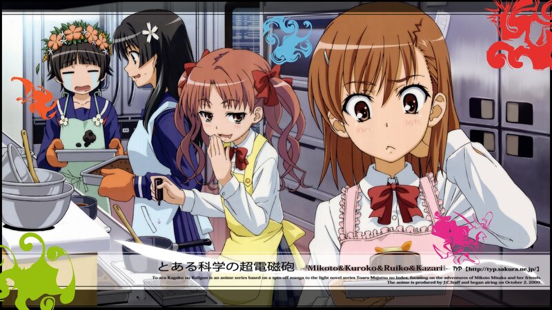 Anime Girls in Kitchen — White