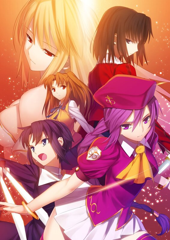 anime girls in magical battle