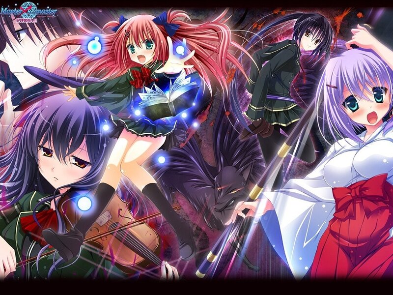 Anime girls in magical battle