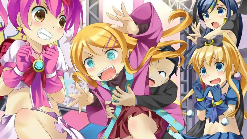 anime girls in magical costumes