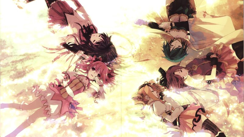 anime girls in magical explosion