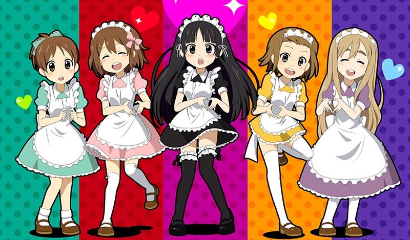 anime girls in maid outfits