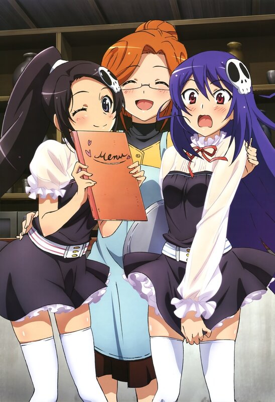 anime girls in maid outfits