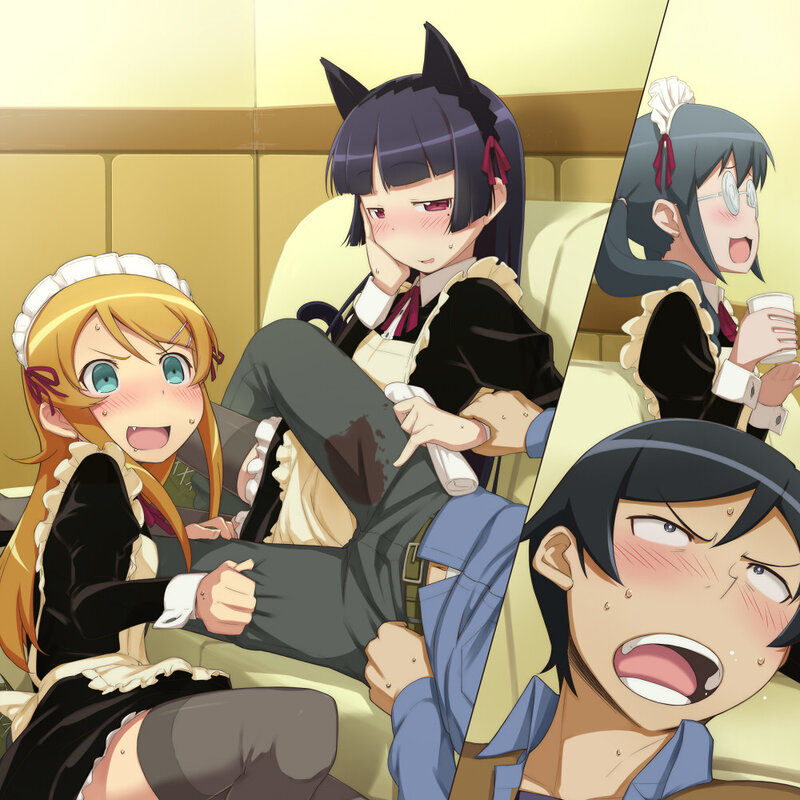 anime girls in maid outfits