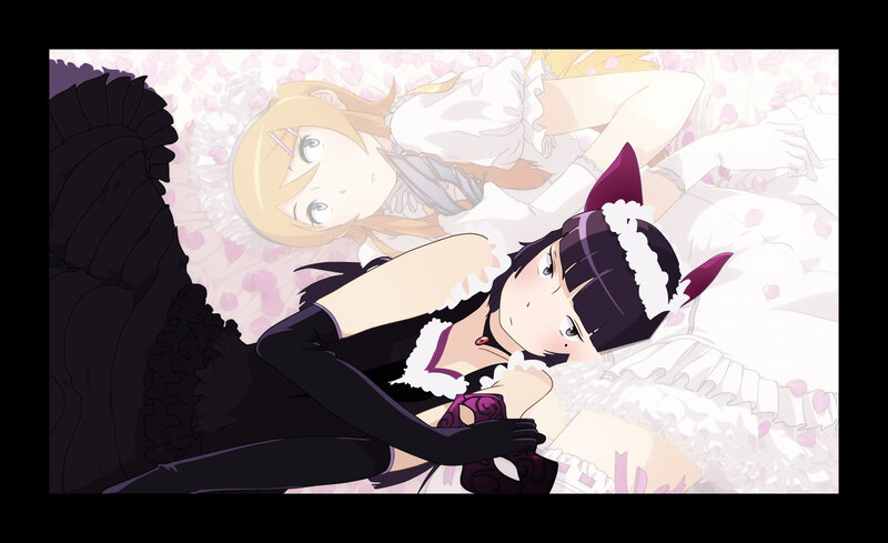 Anime girls in maid outfits
