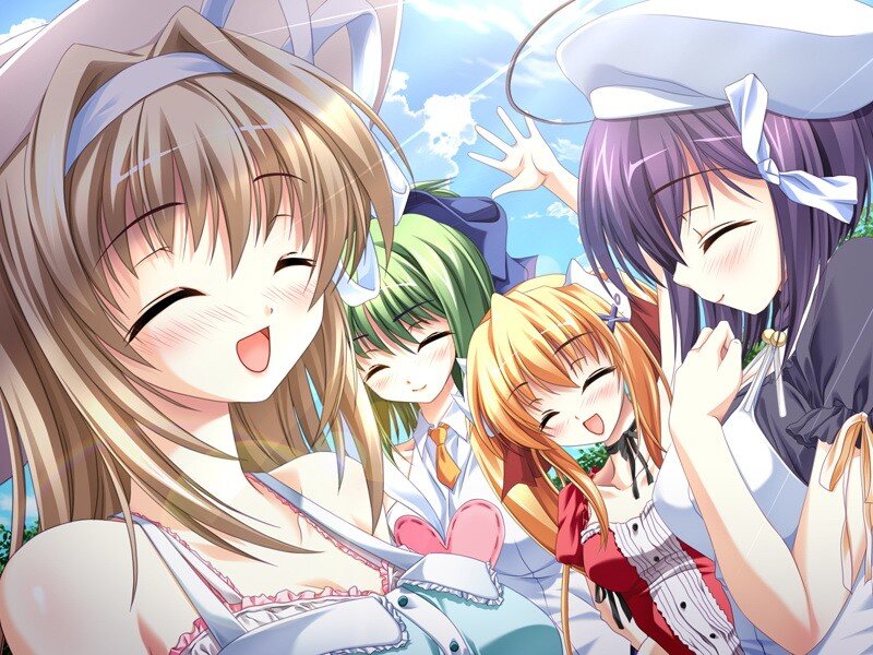 anime girls in maid outfits