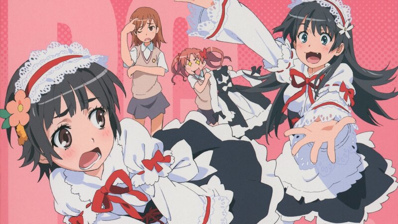 Anime Girls in Maid Outfits — Pink, Chaotic