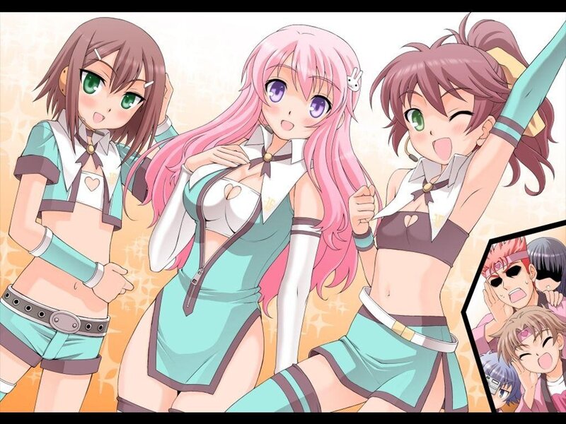 anime girls in matching outfits