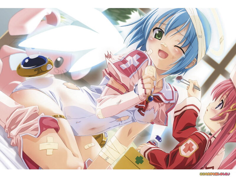 anime girls in medical scene