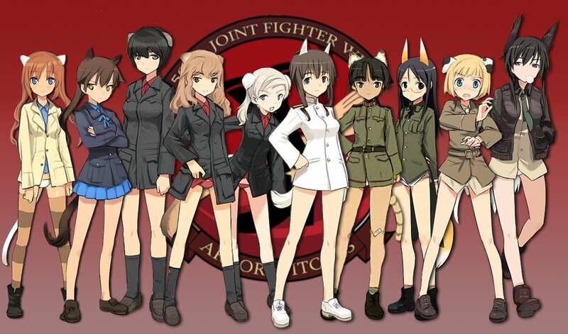 anime girls in military uniforms