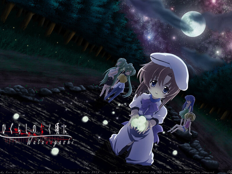 Anime Girls in Moonlight