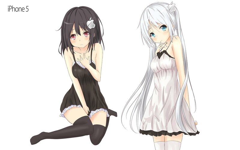 anime girls in nightwear