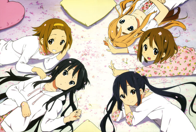 anime girls in pajamas