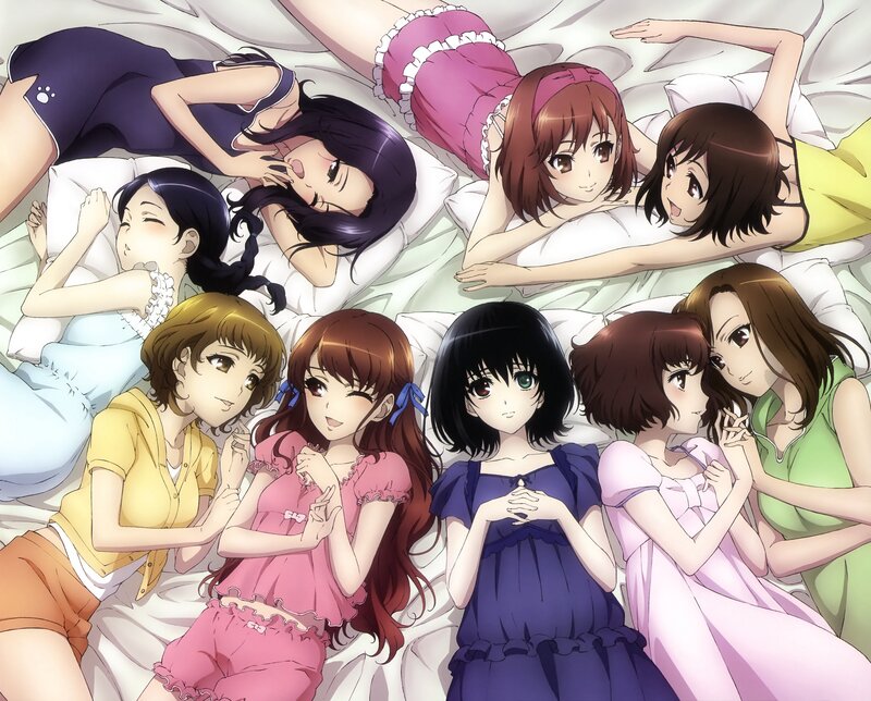 anime girls in pajamas