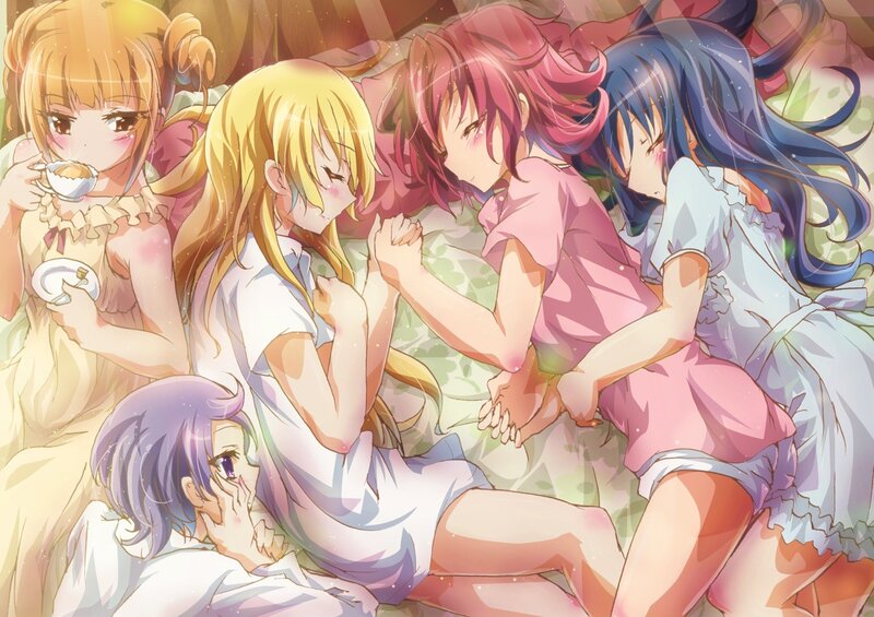 anime girls in pajamas