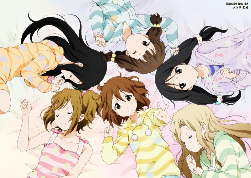 Anime Girls in Pajamas — Pink