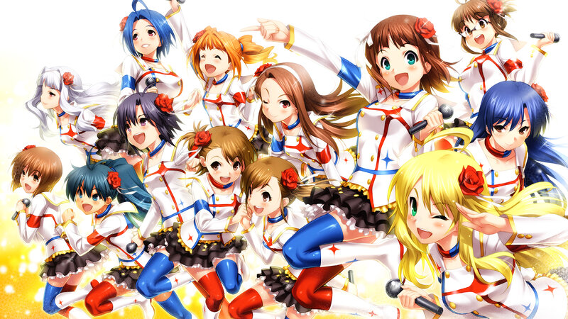 Anime Girls in Performance — White