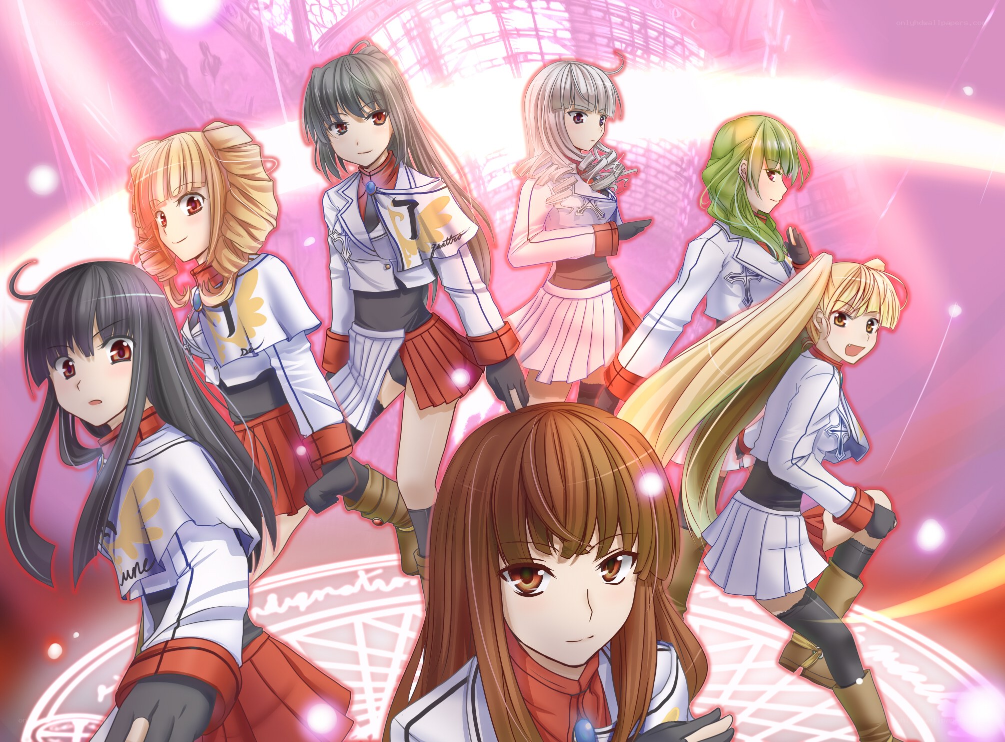 anime girls in performance