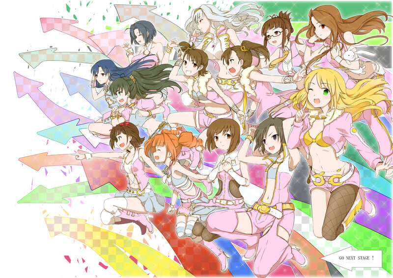 Anime Girls in Pink Outfits — Energetic, Arrows