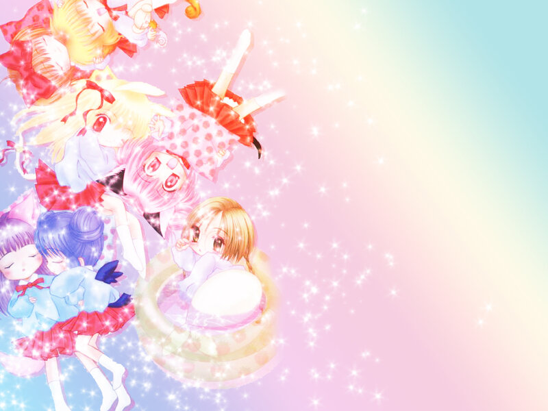 Anime Girls in Pool — Pink