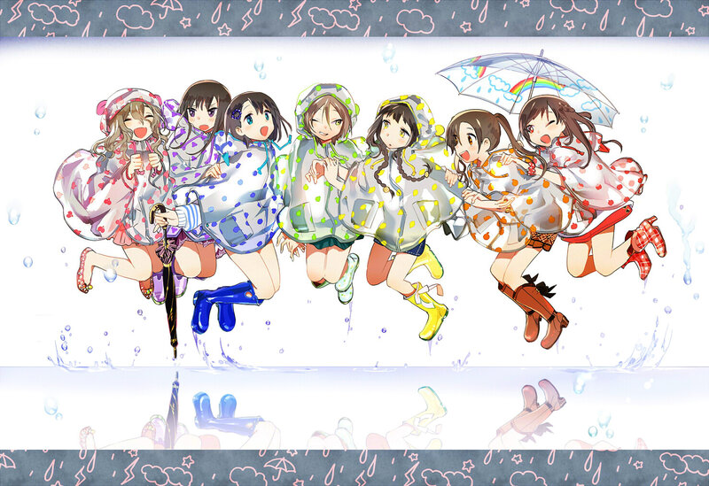 Anime Girls in Raincoats