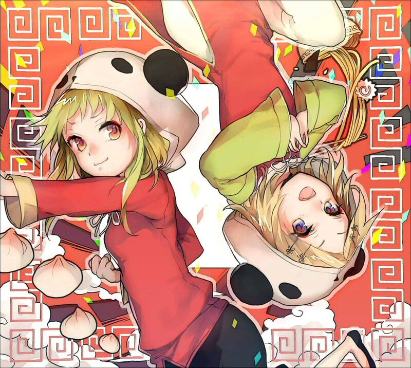 anime girls in red outfits