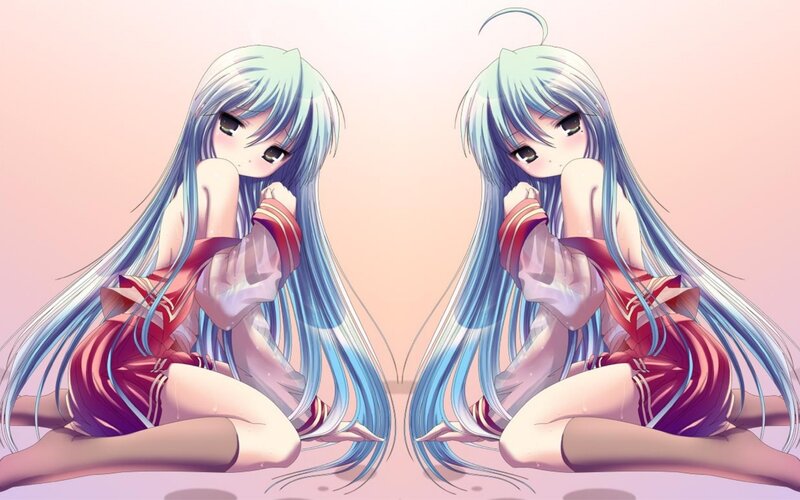 anime girls in red outfits
