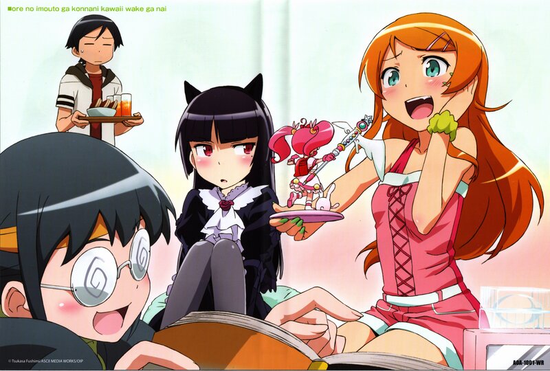 Anime Girls in Room — Orange