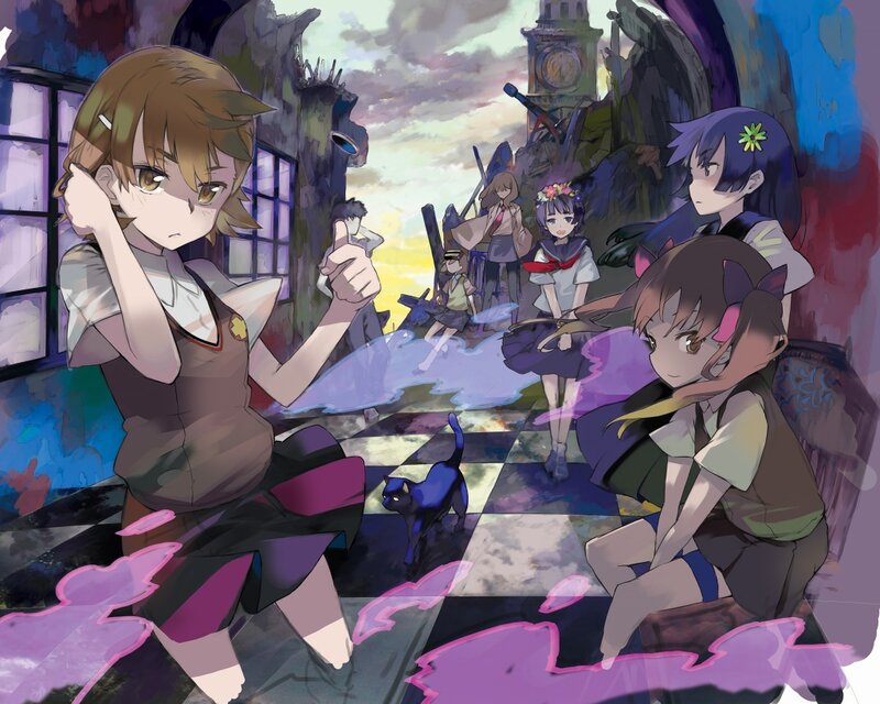 Anime Girls in Ruins — Purple