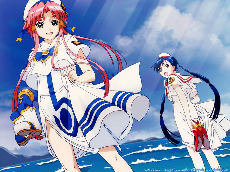 Anime girls in sailor uniforms