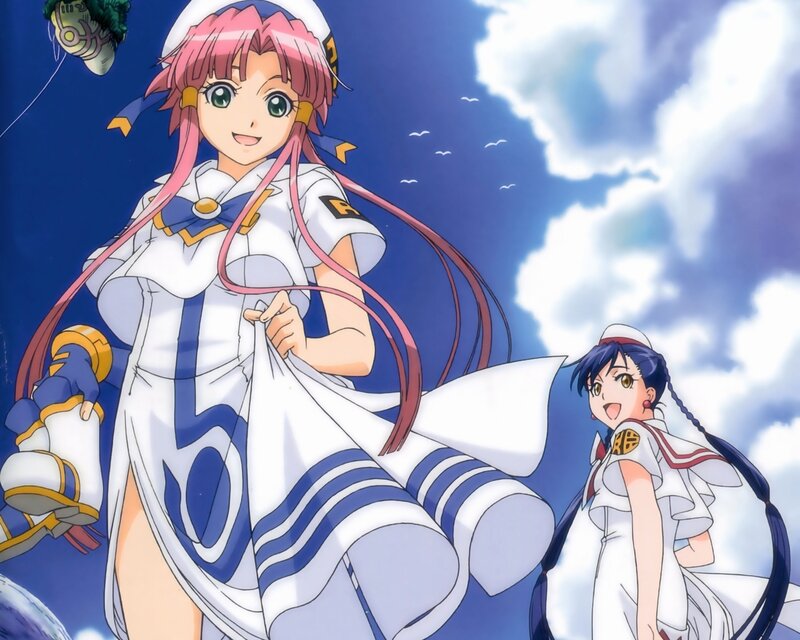 anime girls in sailor uniforms