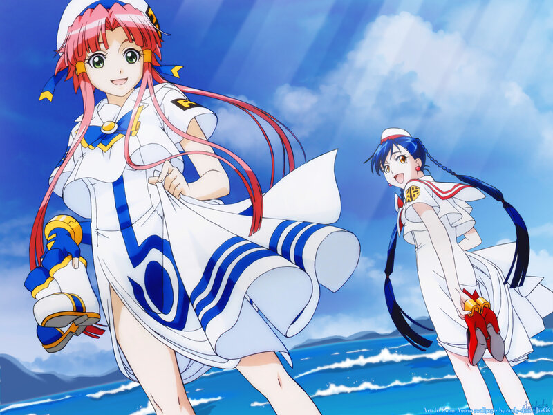 Anime girls in sailor uniforms