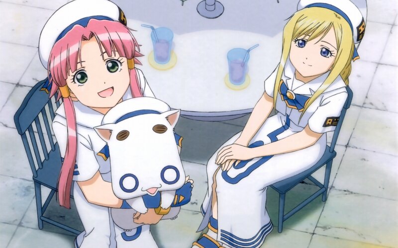 anime girls in sailor uniforms